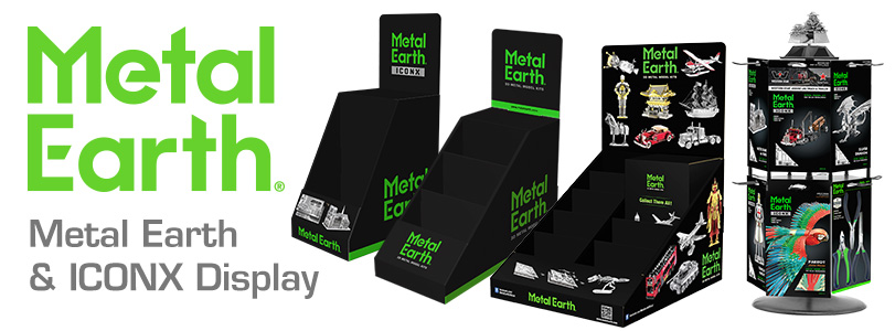 New Metal Earth & ICONX displays coming soon