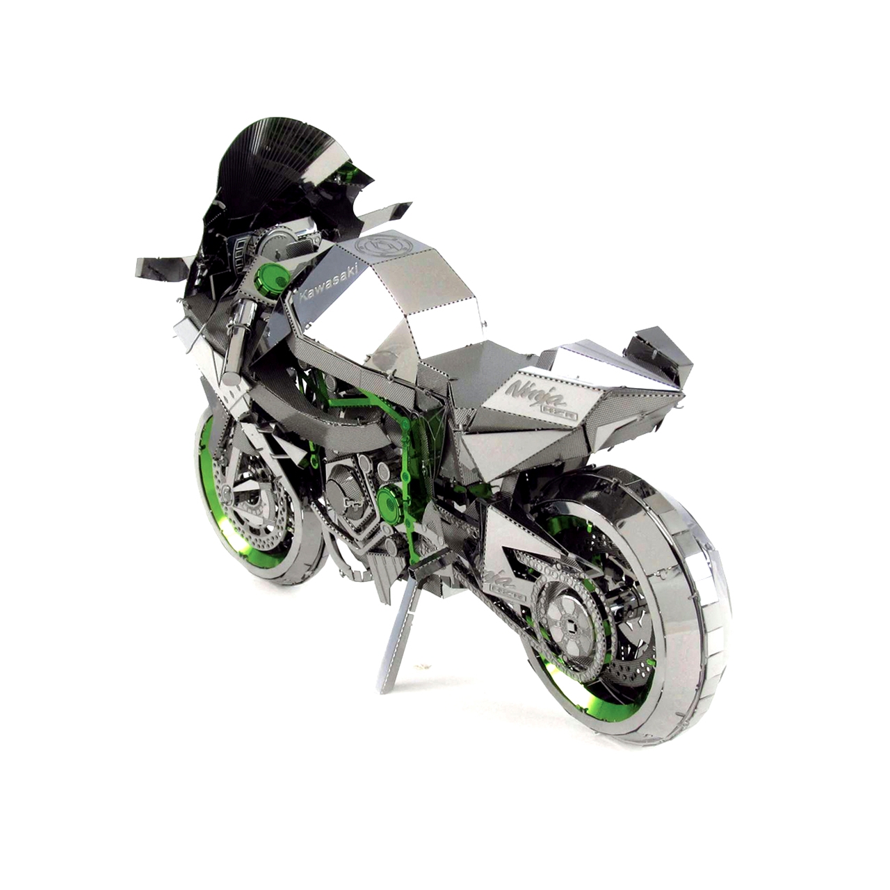 ICONX Laser Cut 3D Model Kit Motorcycle Scale Model Kawasaki Ninja H2R 575021 