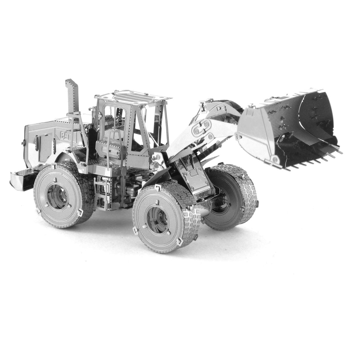 Set of 2 Fascinations Metal Earth CAT Motor Grader &  Wheel Loader 3D Model Kit 
