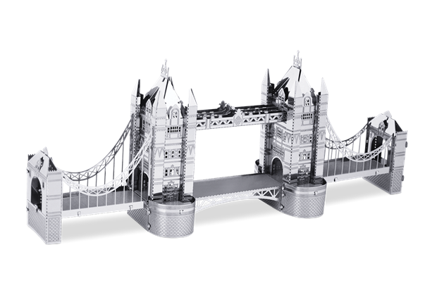 Fascinations Metal Earth 3D Laser Cut Steel Puzzle Model Kit London Tower Bridge 