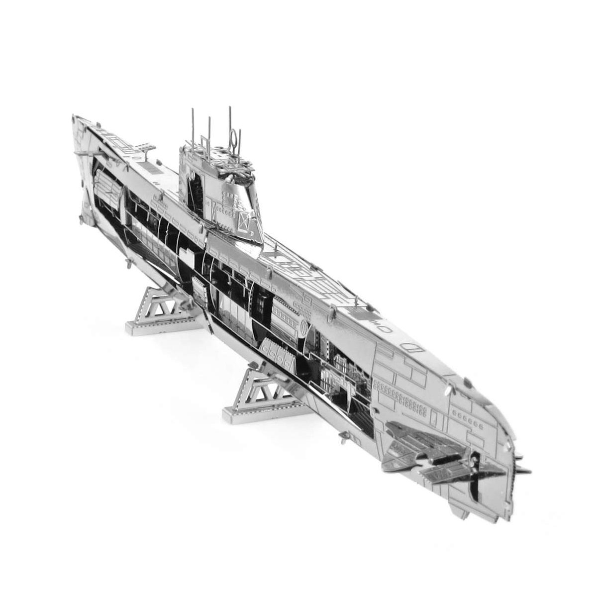 Fascinations Metal Earth German U-Boat Type XXI 3D Laser Cut Steel Model Kit 