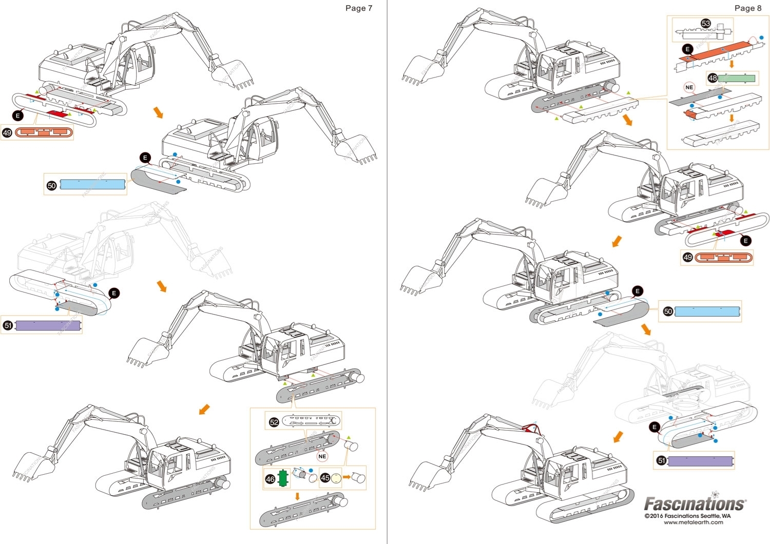 thumbnail image 2 of Fascinations Metal Earth EXCAVATOR – 3D Laser Cut Steel Puzzle Model Kit MMS185 2 of 3