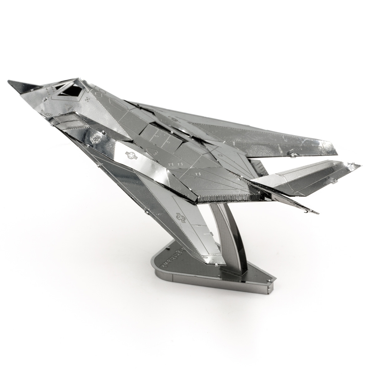 Fascinations Metal Earth Lockheed Martin F-117 Nighthawk 3D Model Kit - Steel DIY Assembly