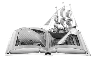 Picture of Moby Dick Book Sculpture